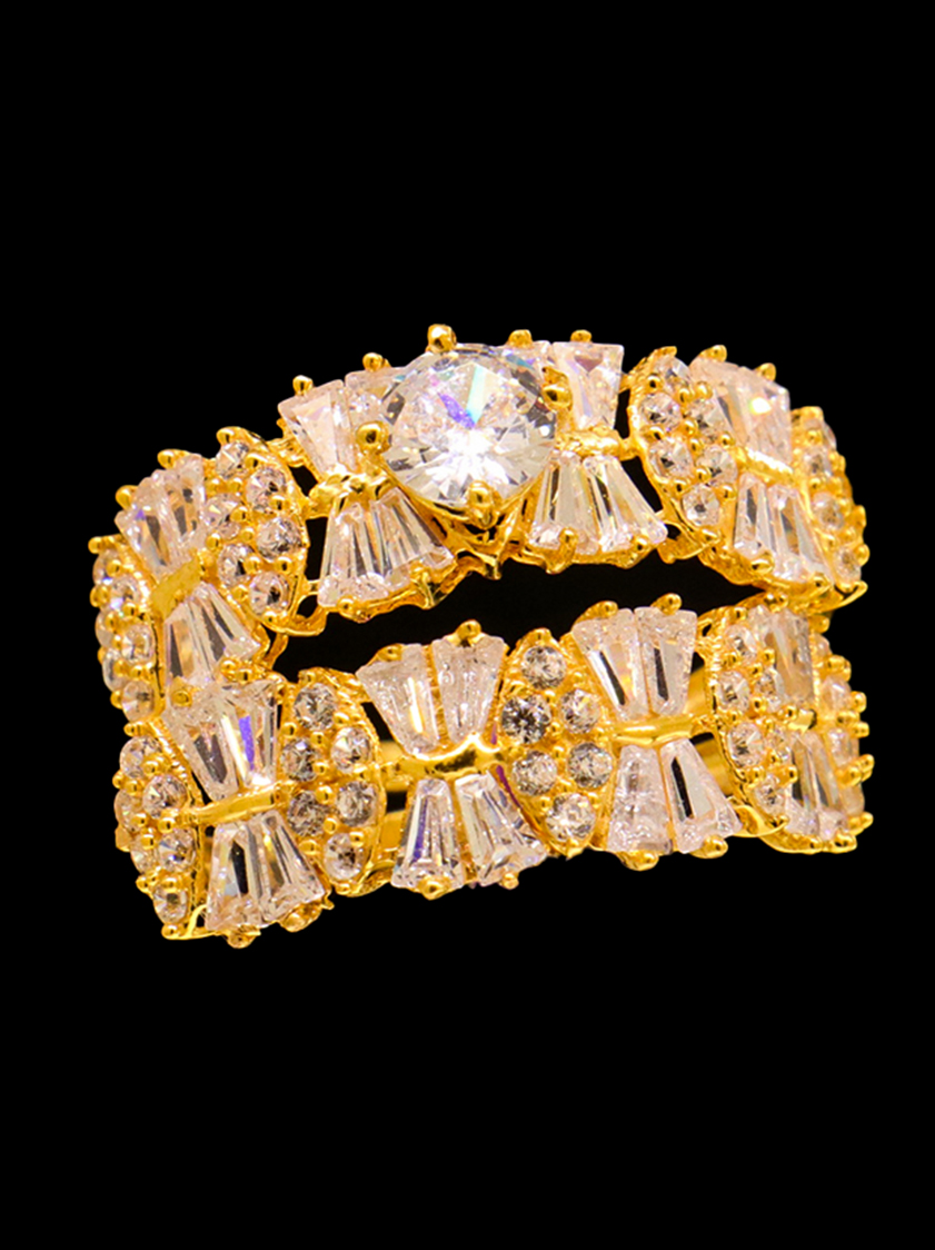 21k Gold Bridal Ring Set