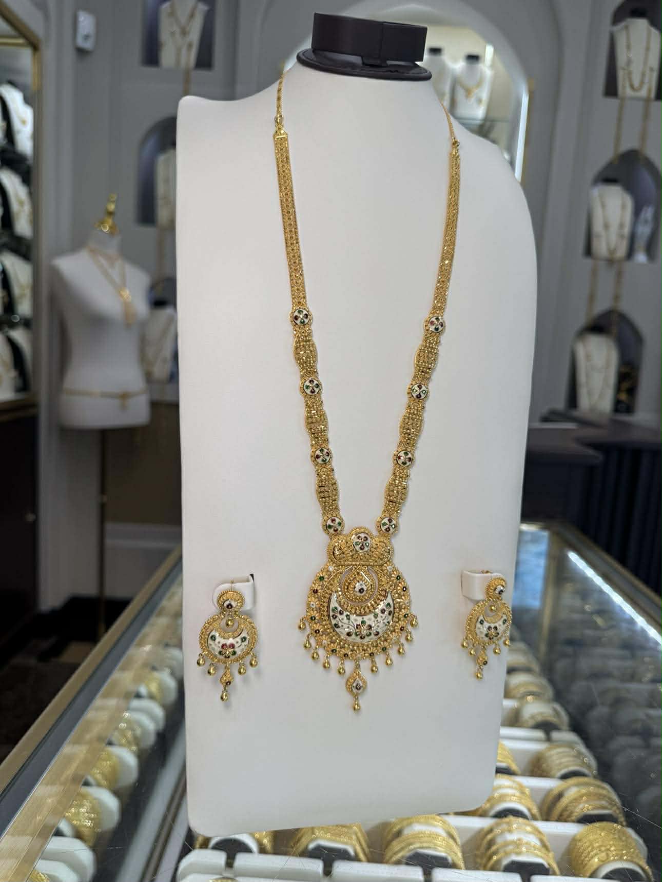 22K Gold Necklace Set 
