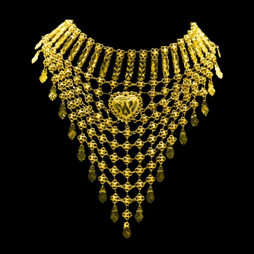 21K Gold Choker Necklace 