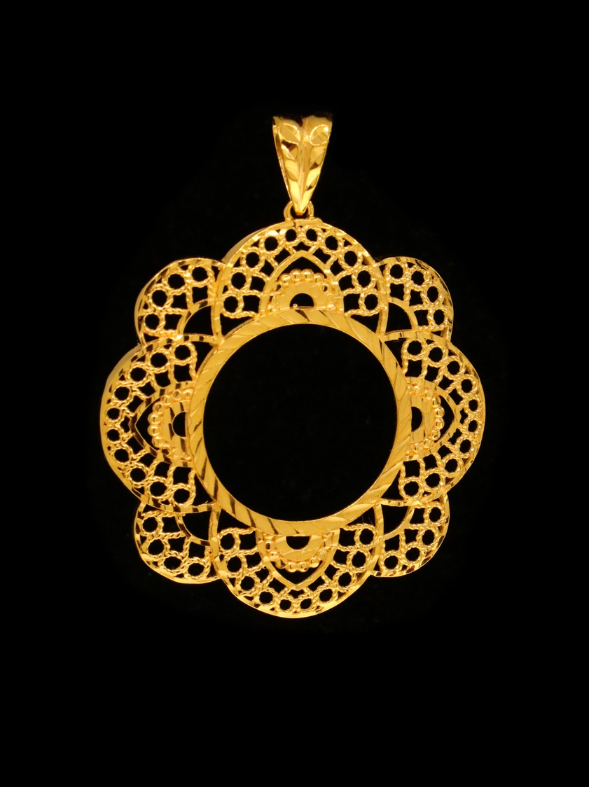 21K Gold Coin Frame