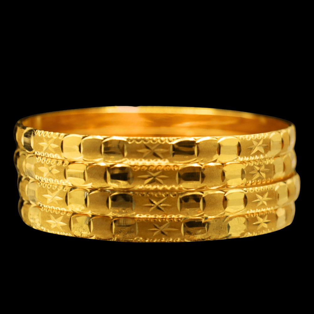 21K Gold Bangle Set (M)