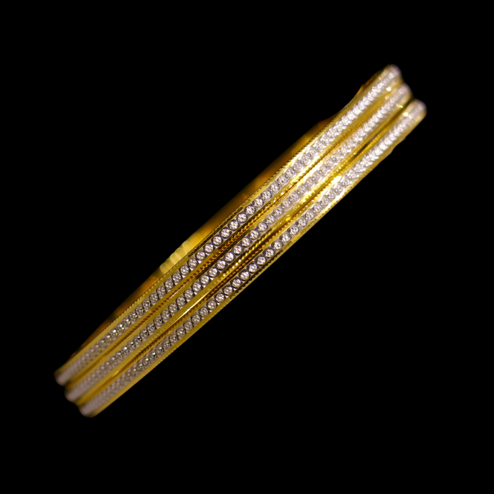 21K Gold Bangle Set (L)
