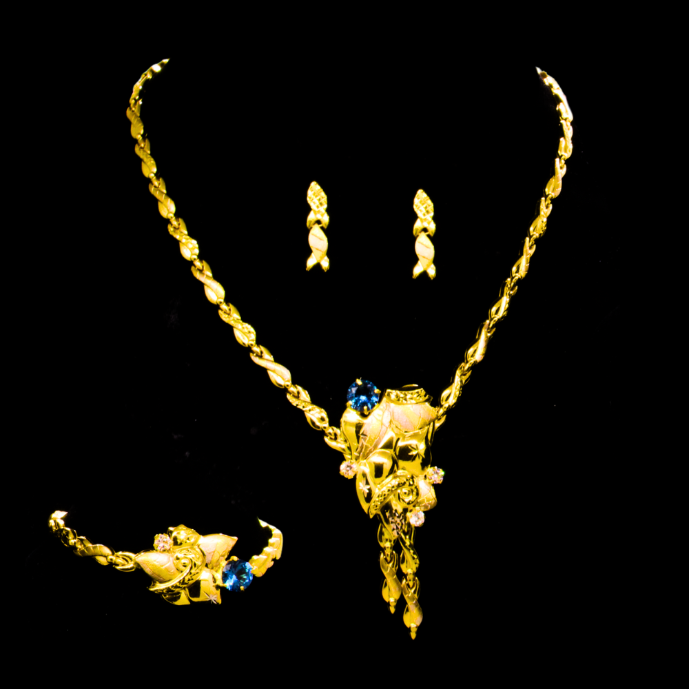 21K Gold Necklace Set