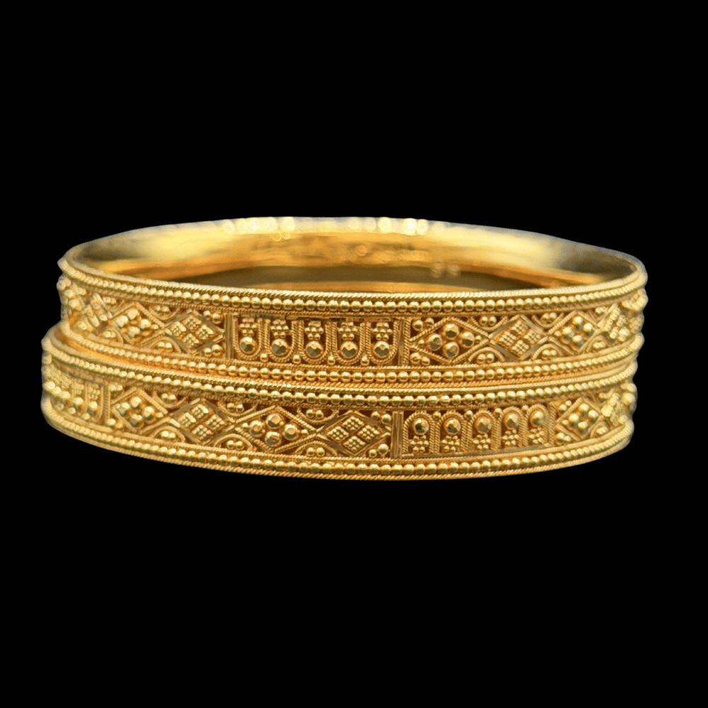 22K Gold Bangle Set (XS)    