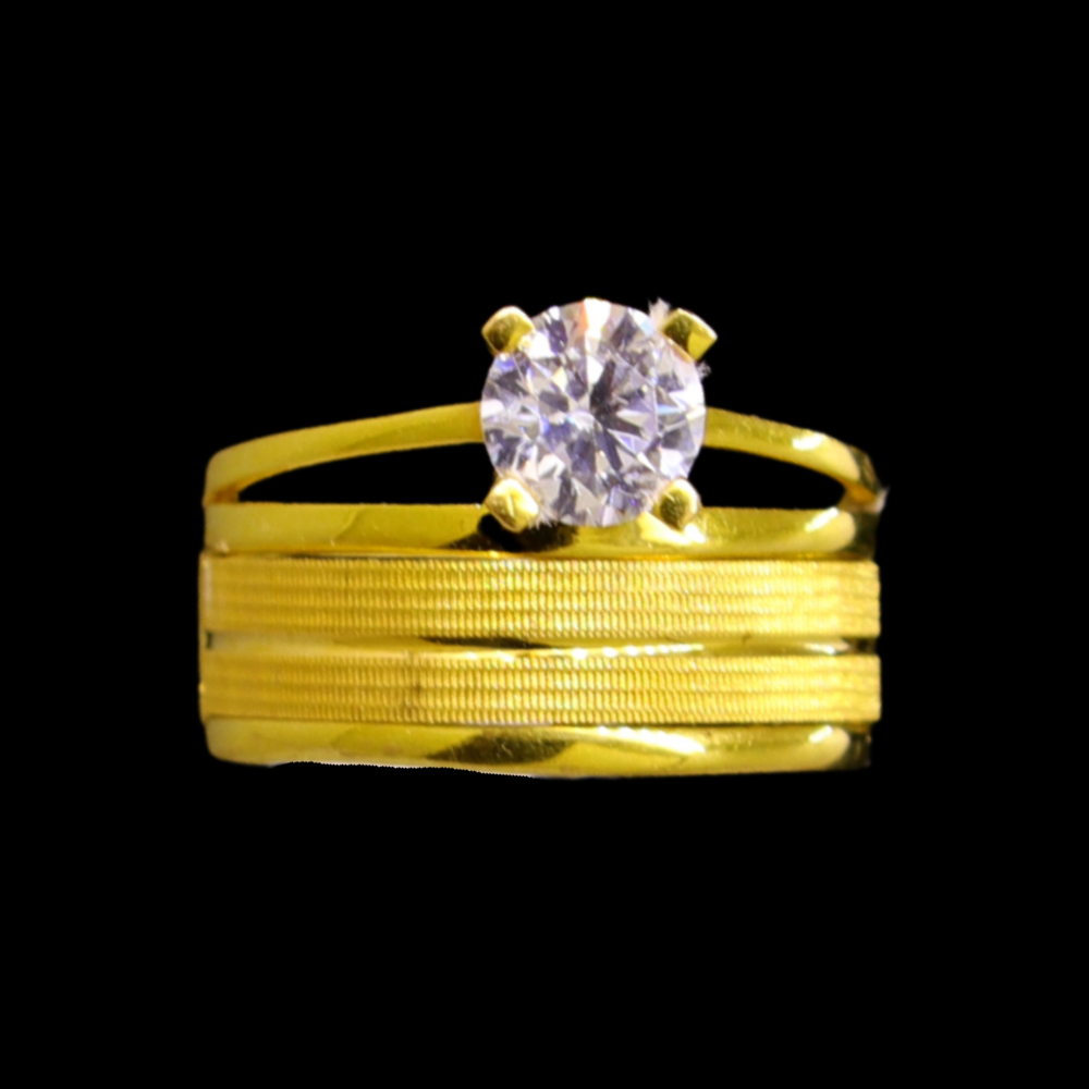 21K Gold Bridal Ring  