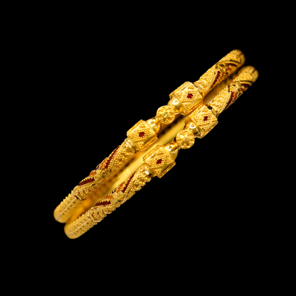 21K Gold Baby Bangle set