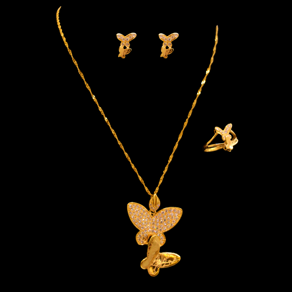 21K Gold Necklace Set