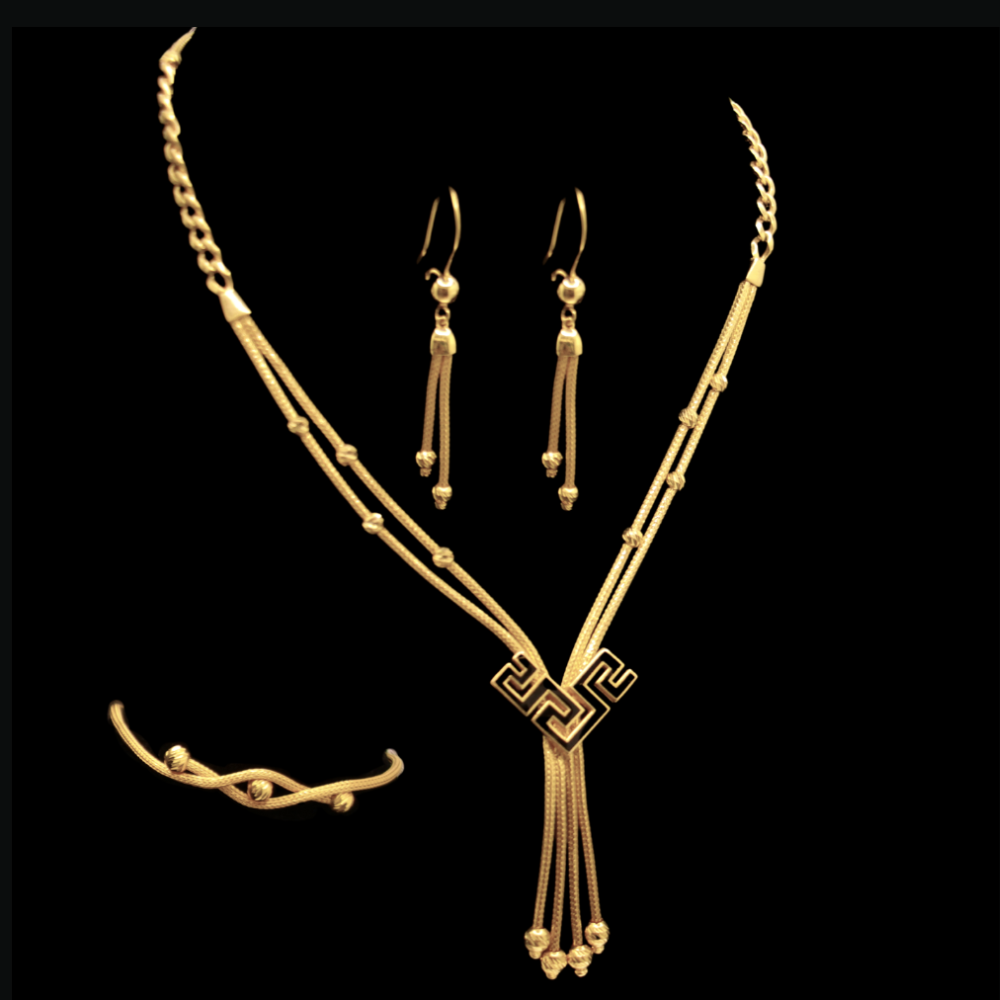 21K Gold Necklace Set
