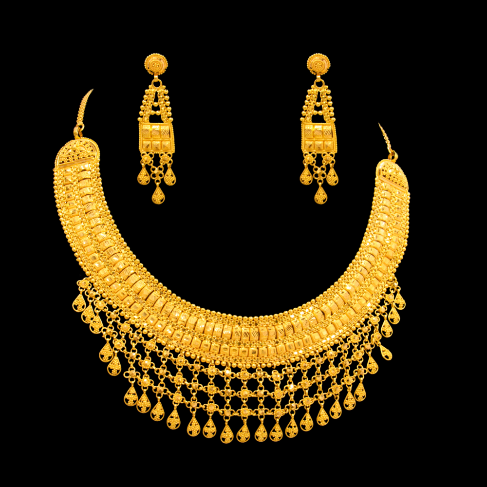 22K Gold Necklace Set