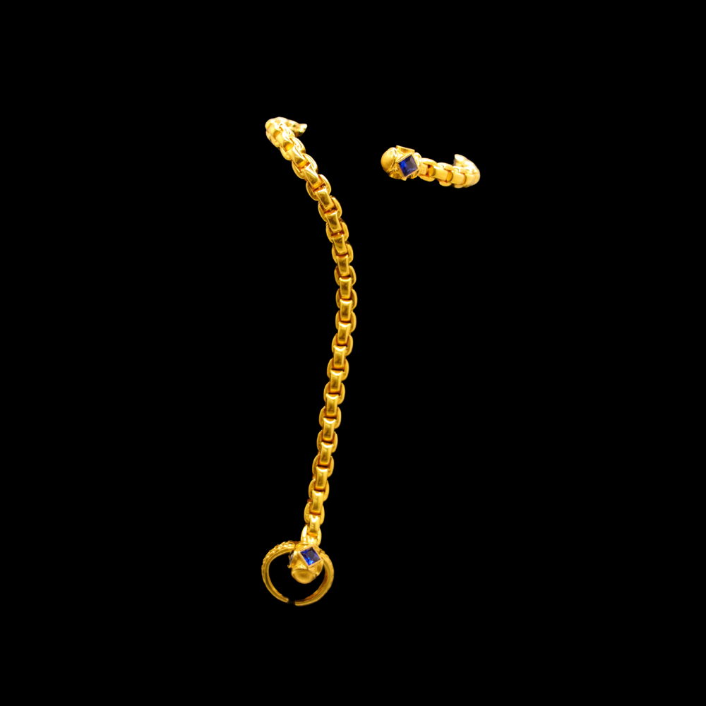 21K Gold Hand Bracelet Himo