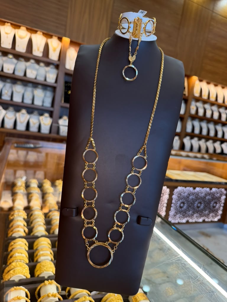 21k Gold Klada with matching bracelet