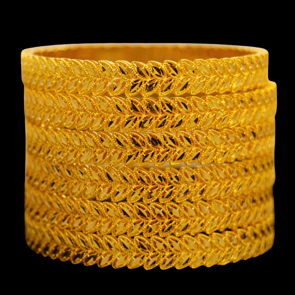 21K Gold Bangle Set (S)