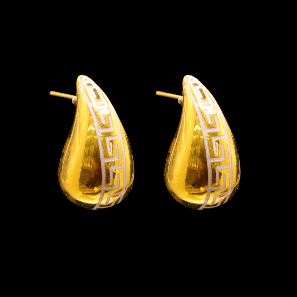 21K Gold Earrings 