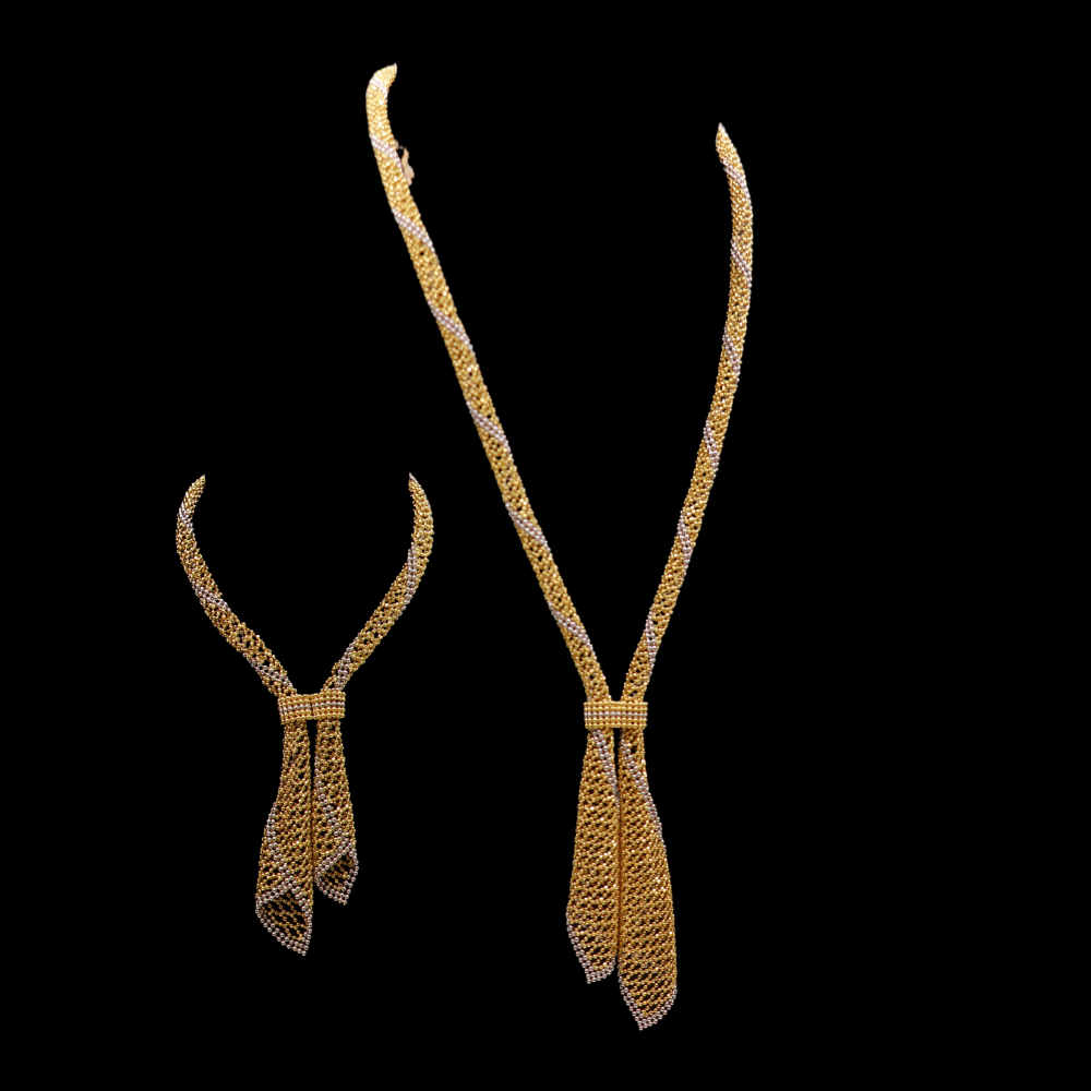 18K Gold Necklace Set 