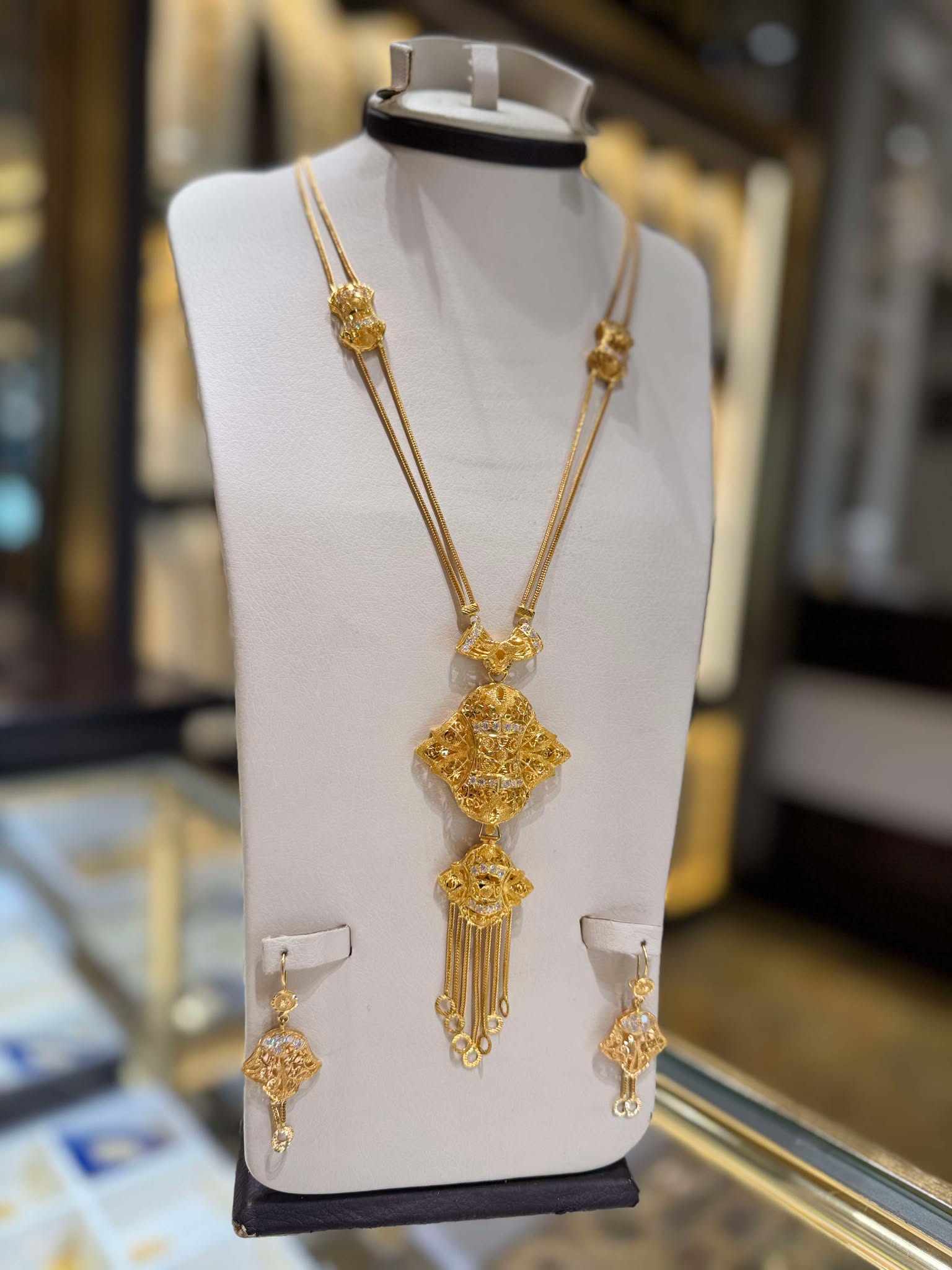21K Gold Necklace Set 