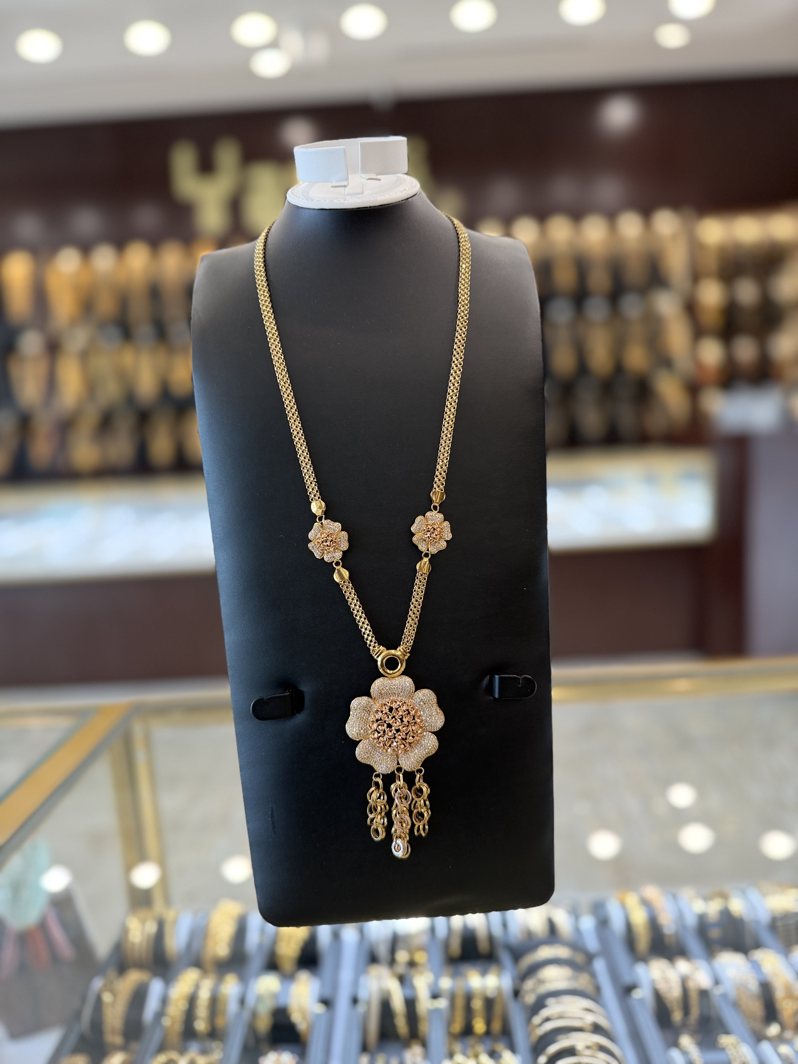 21K Gold Necklace Set 