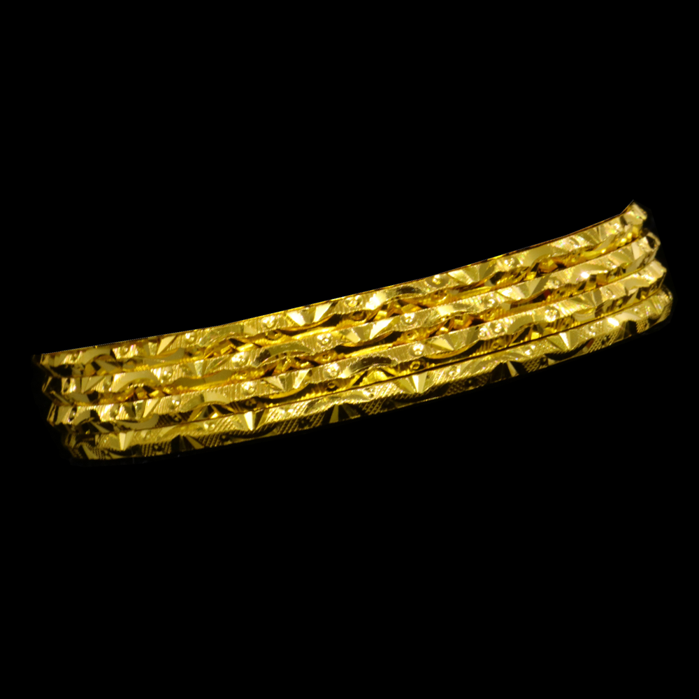 22K Gold Bangle Set (S)