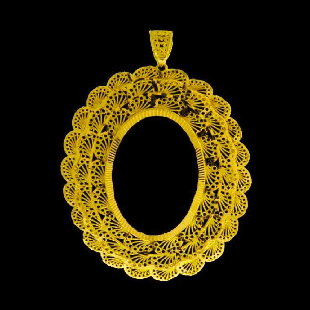 21K Gold Ounce Frame