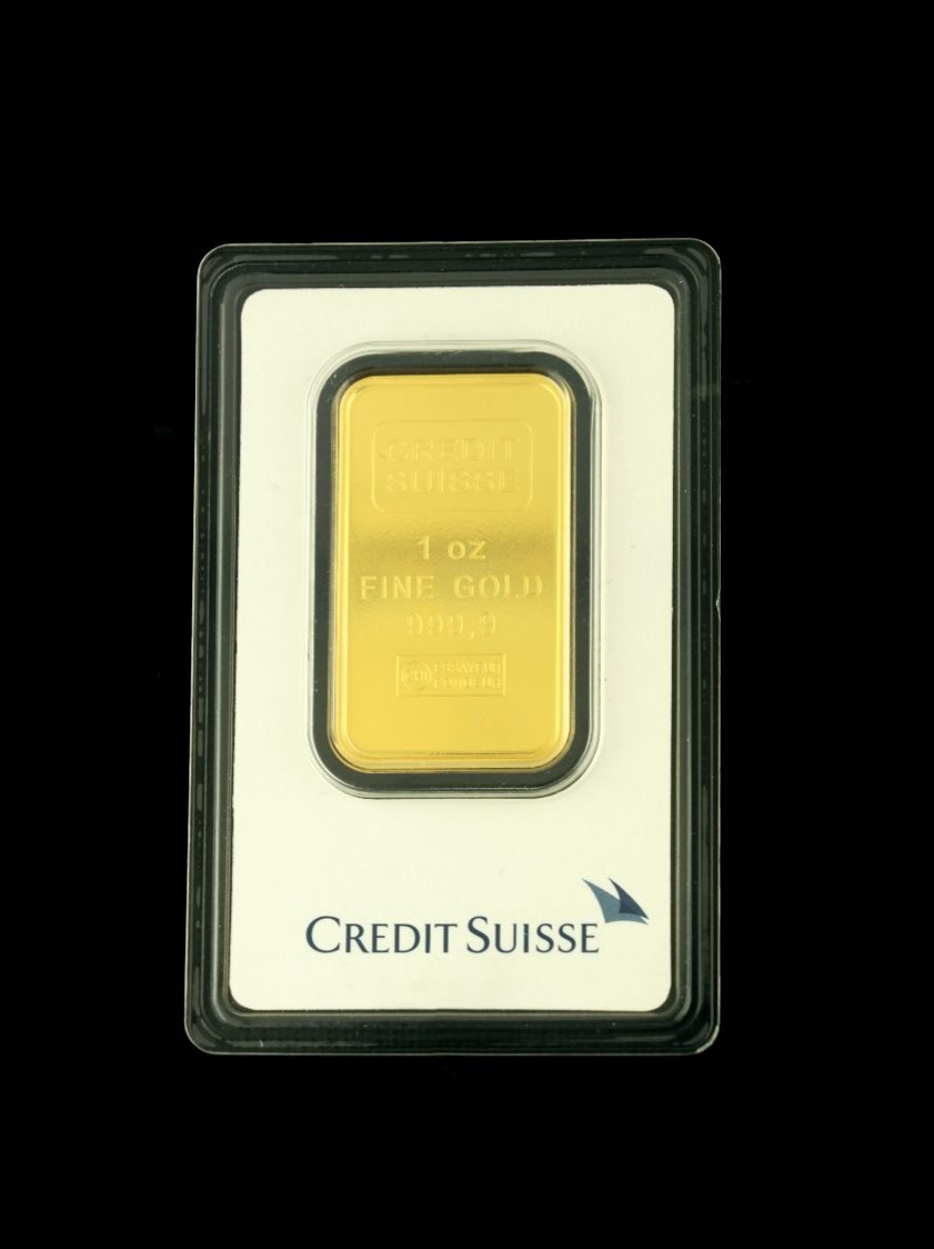 1 oz Gold Bar - Credit Suisse