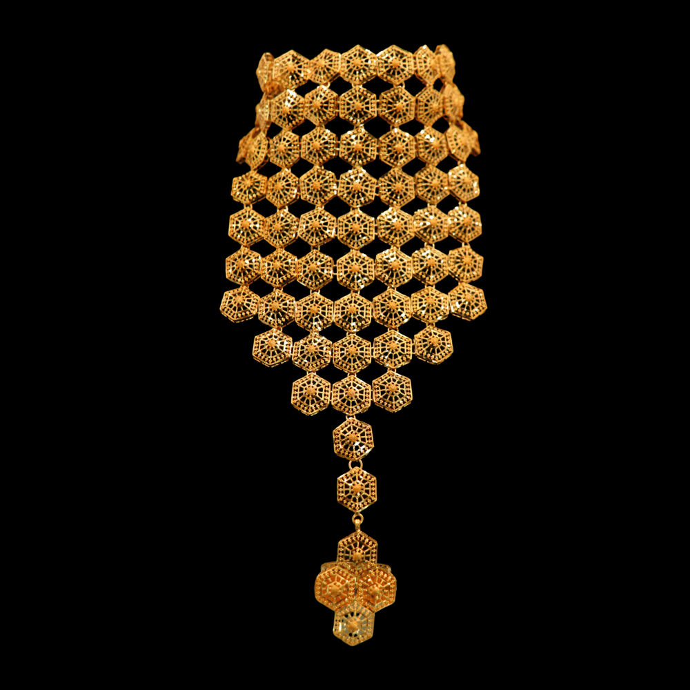 21K Gold Hand Bracelet   