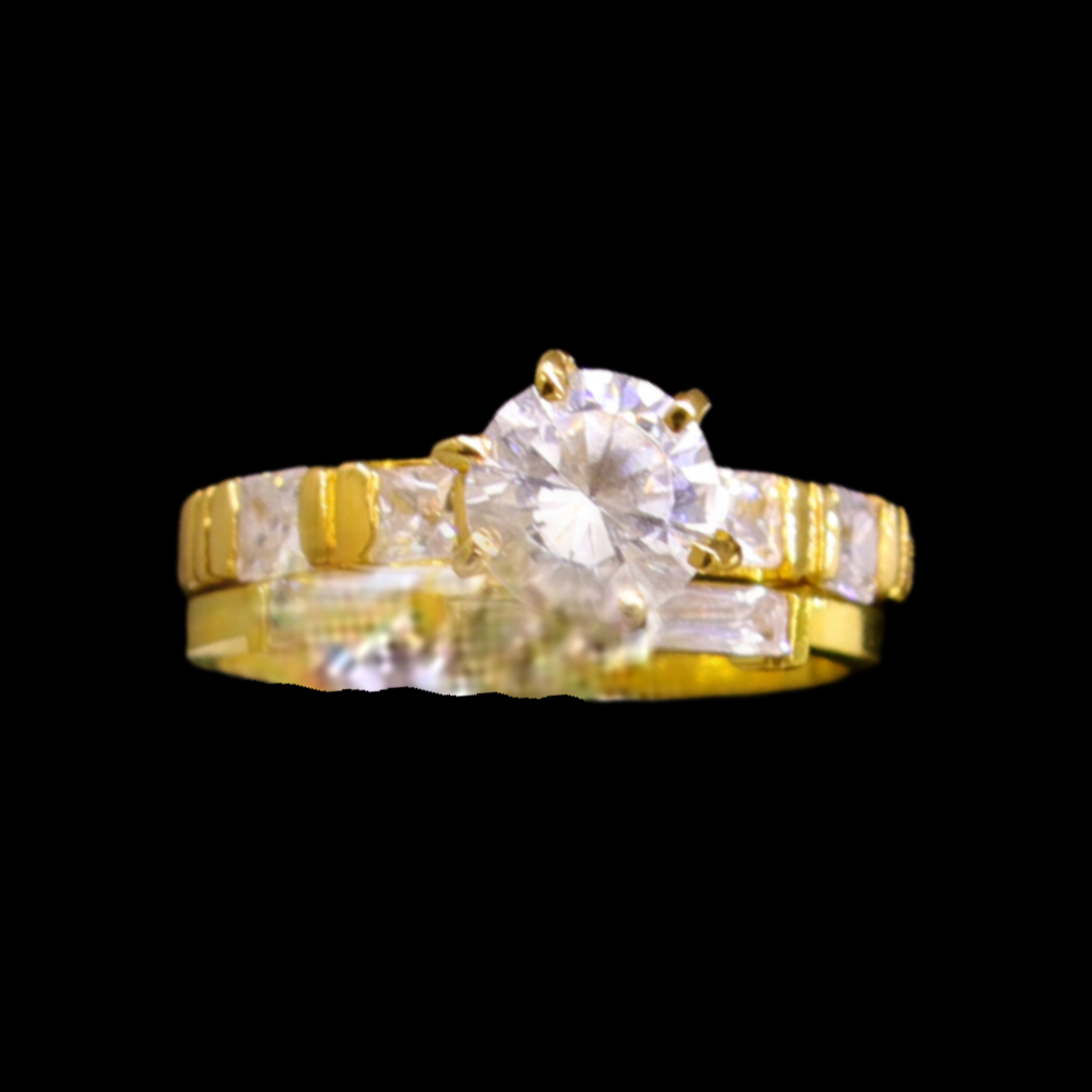 21K Gold Bridal Ring  Set   