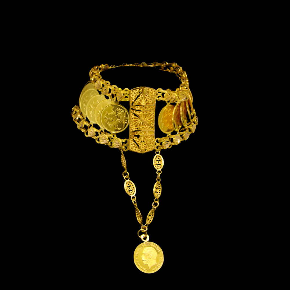 21K Gold Coins Bracelet
