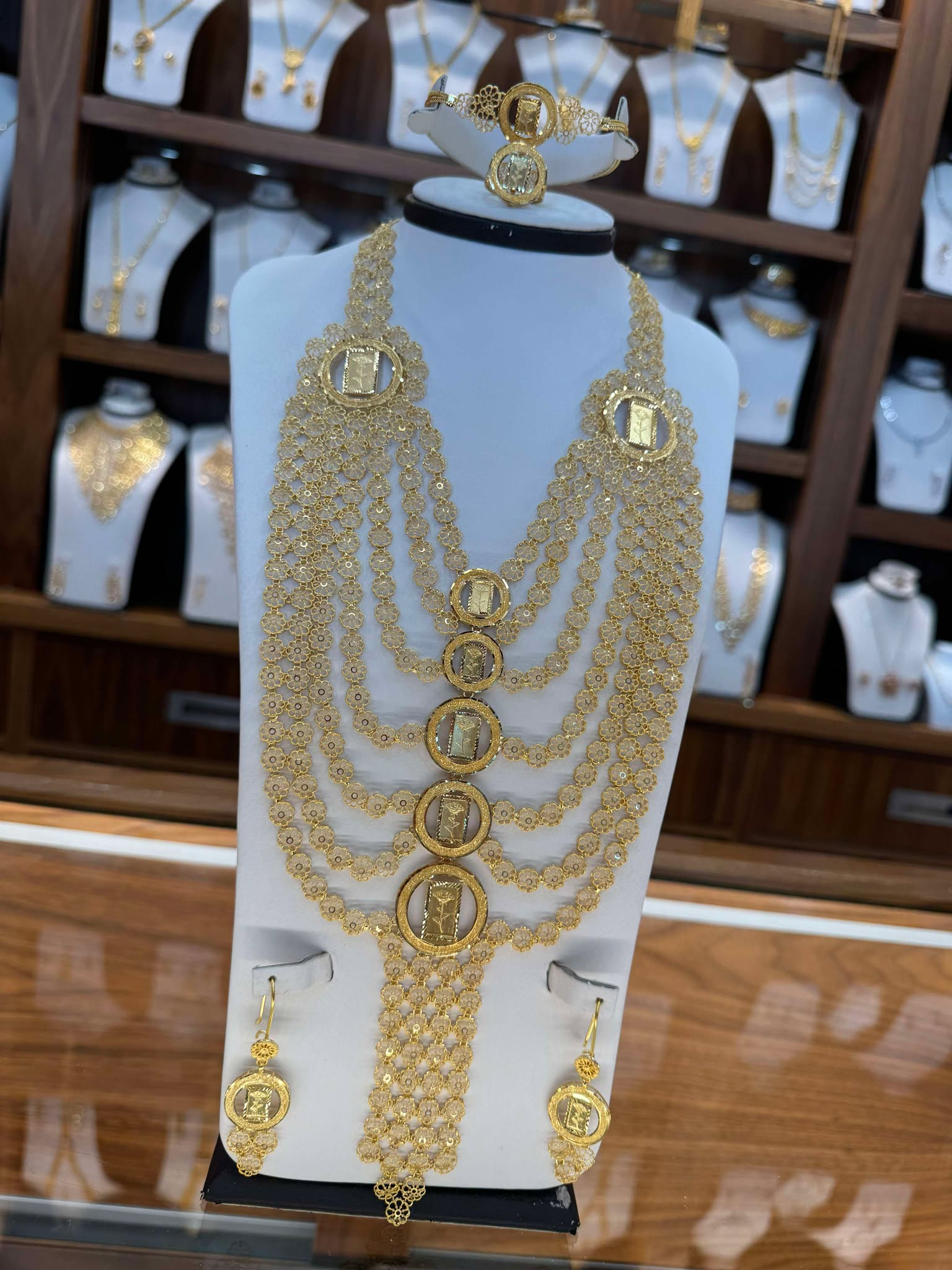 21K Gold Necklace Set