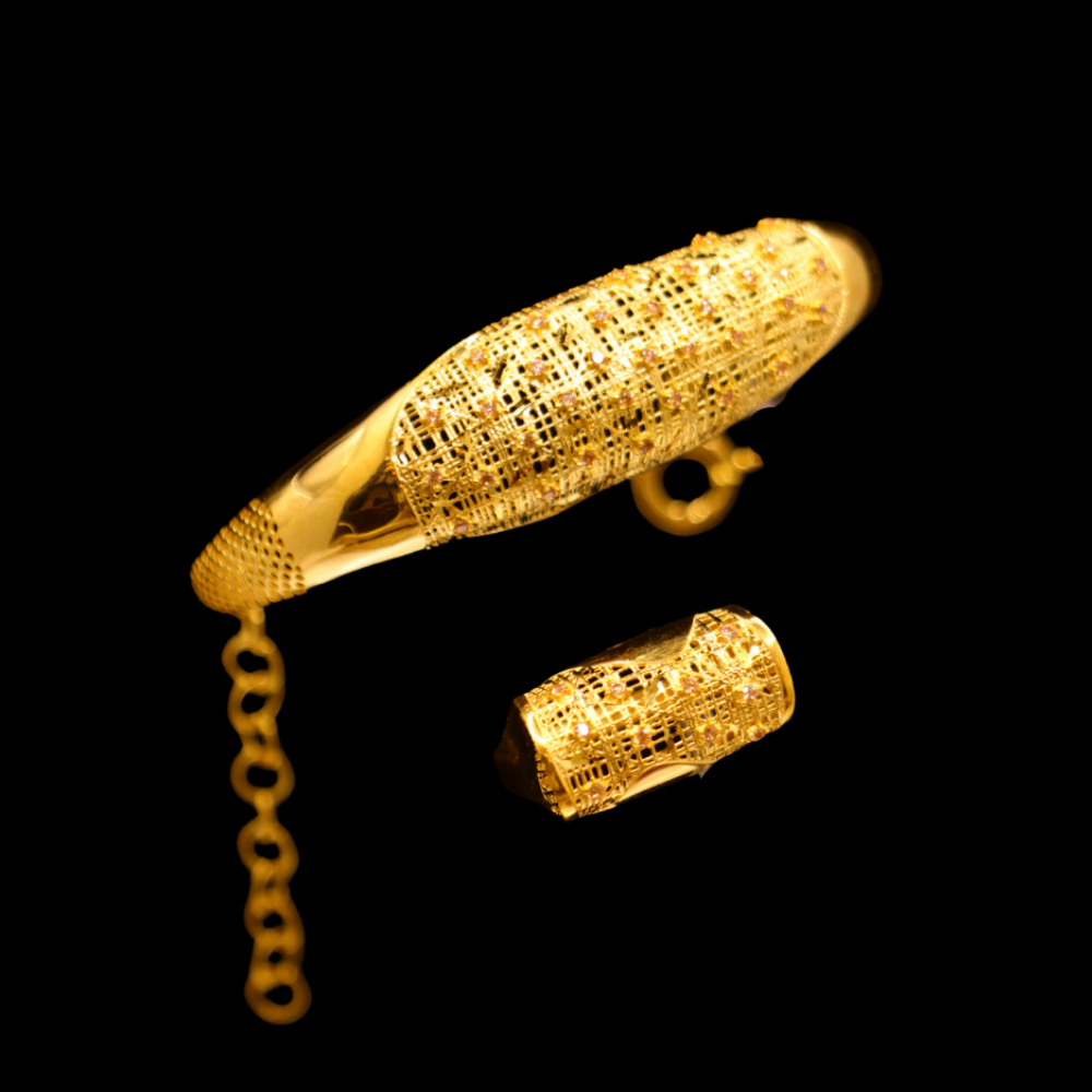 21k Gold Bangle Ring 