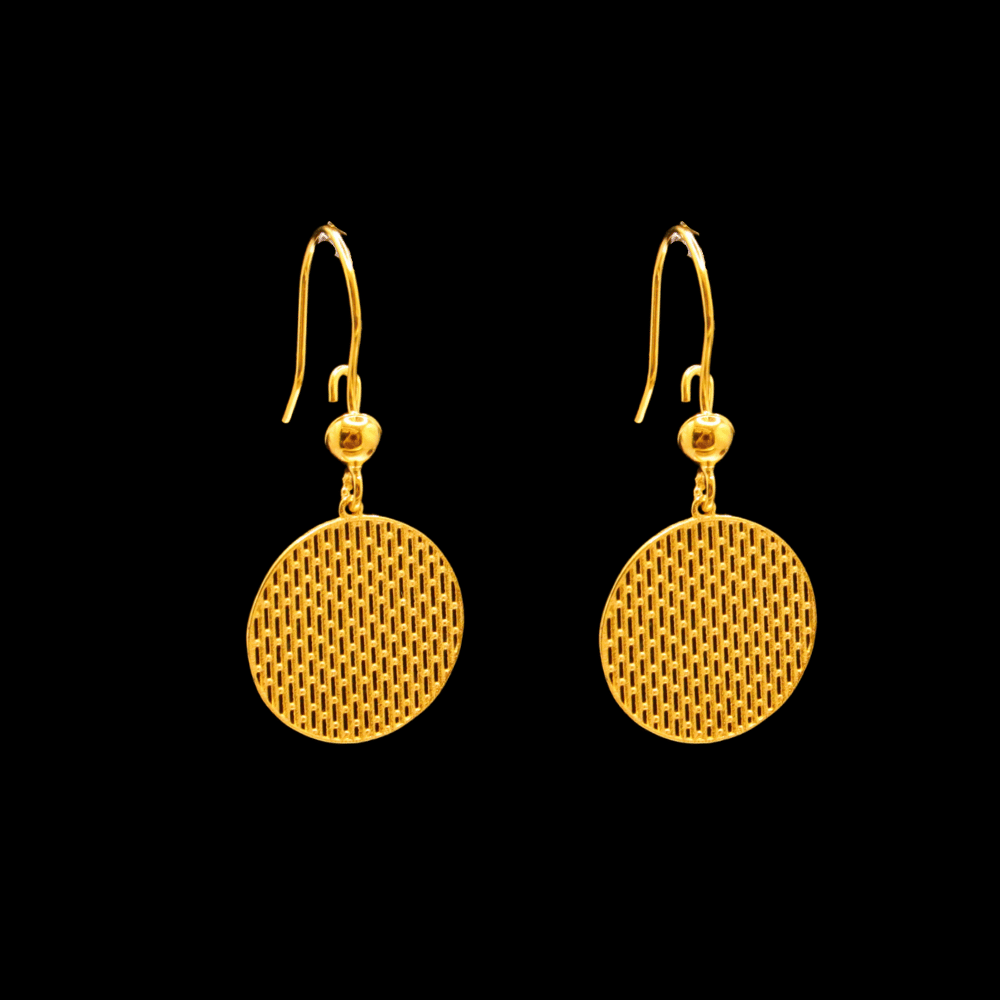 21K Gold Earrings 