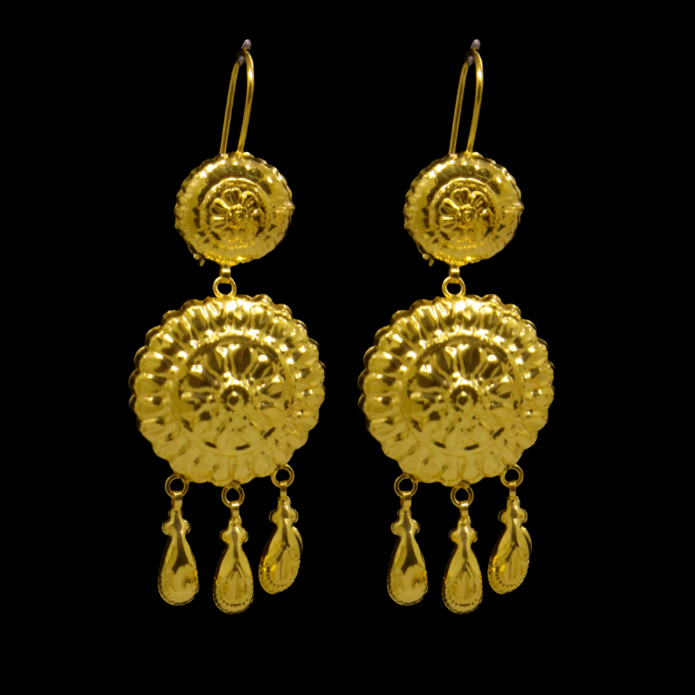 21K Gold Earrings