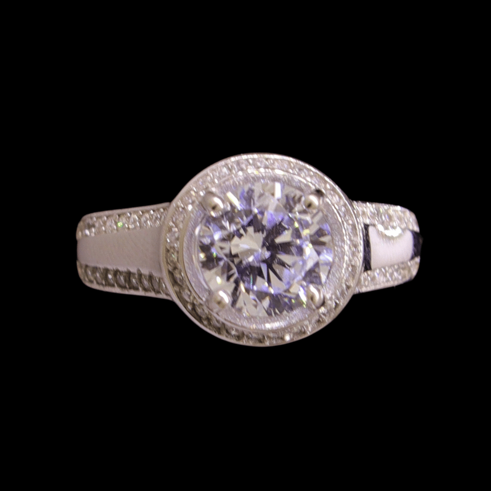 18K White Gold Bridal Ring     