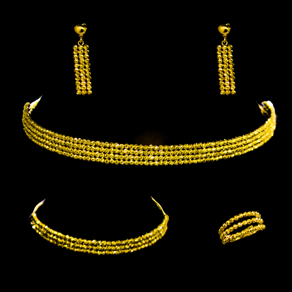 21K Gold Necklace Set