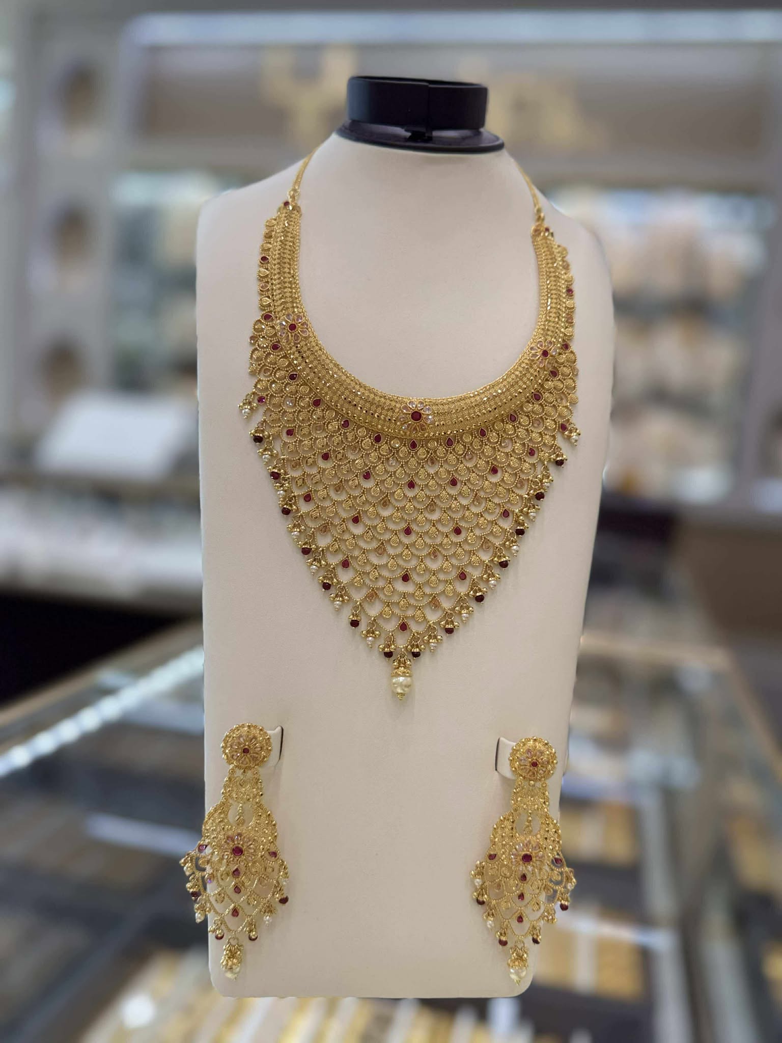 22K Gold Necklace Set