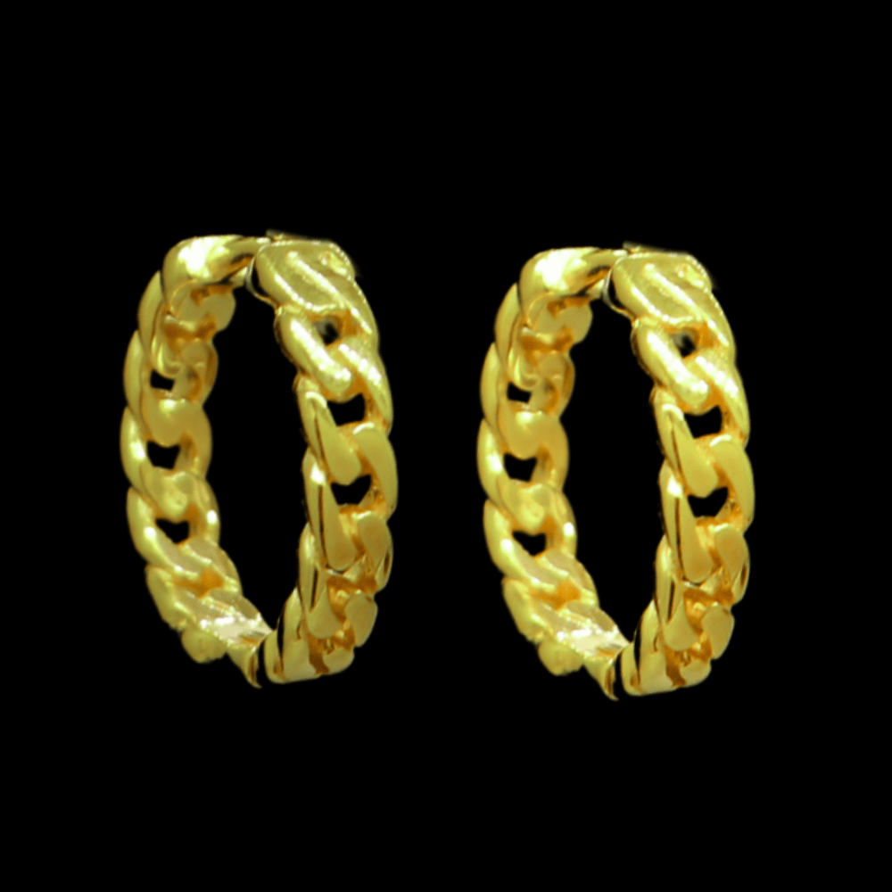 21K Gold Drop Earrings - SW33408