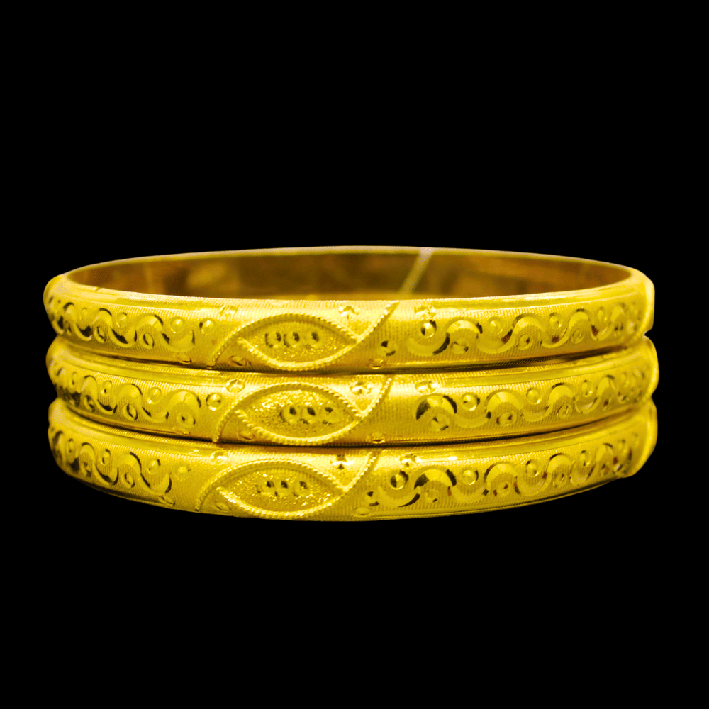 21K Gold Bangle Set (M) 