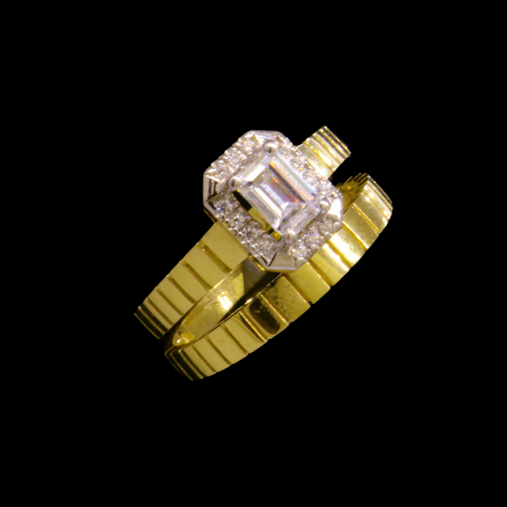 18K Gold Bridal Ring