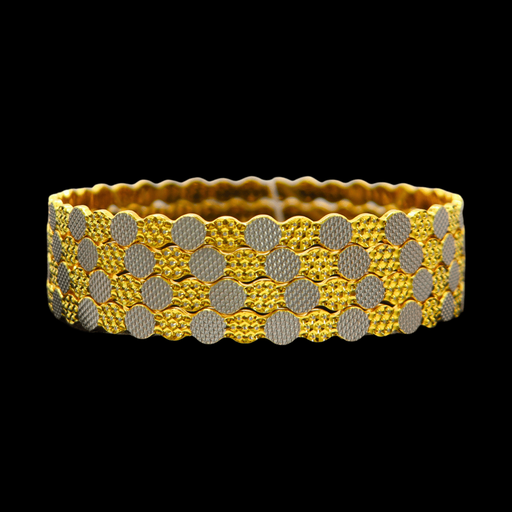 22k Gold Bangle Set (L)    