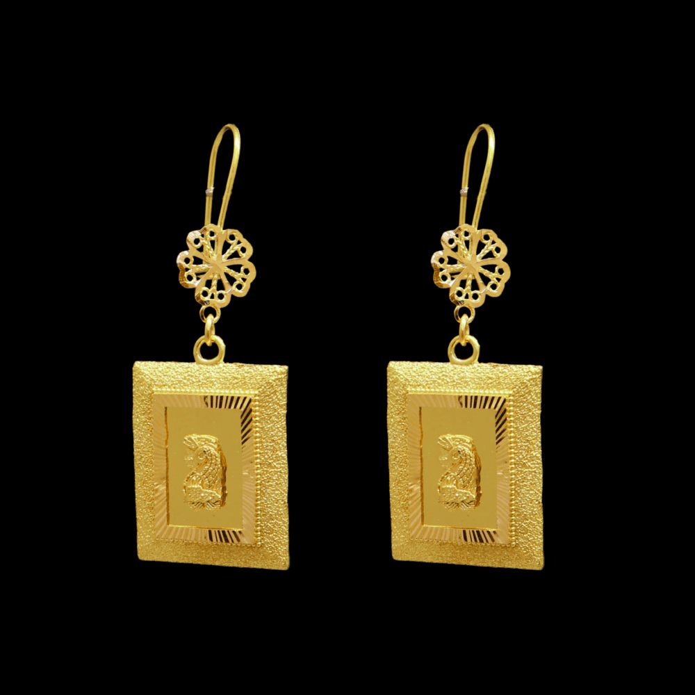 21K Gold Earrings   