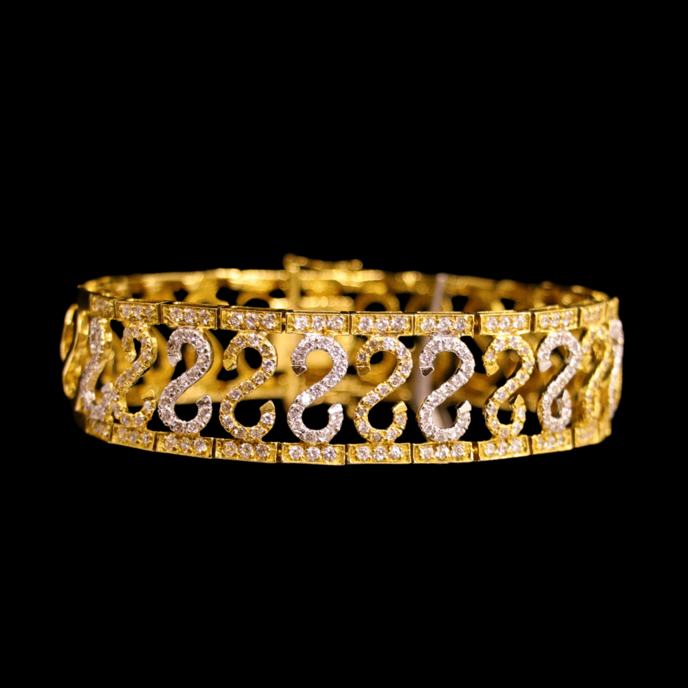 18K Gold Bangle  Bracelet  