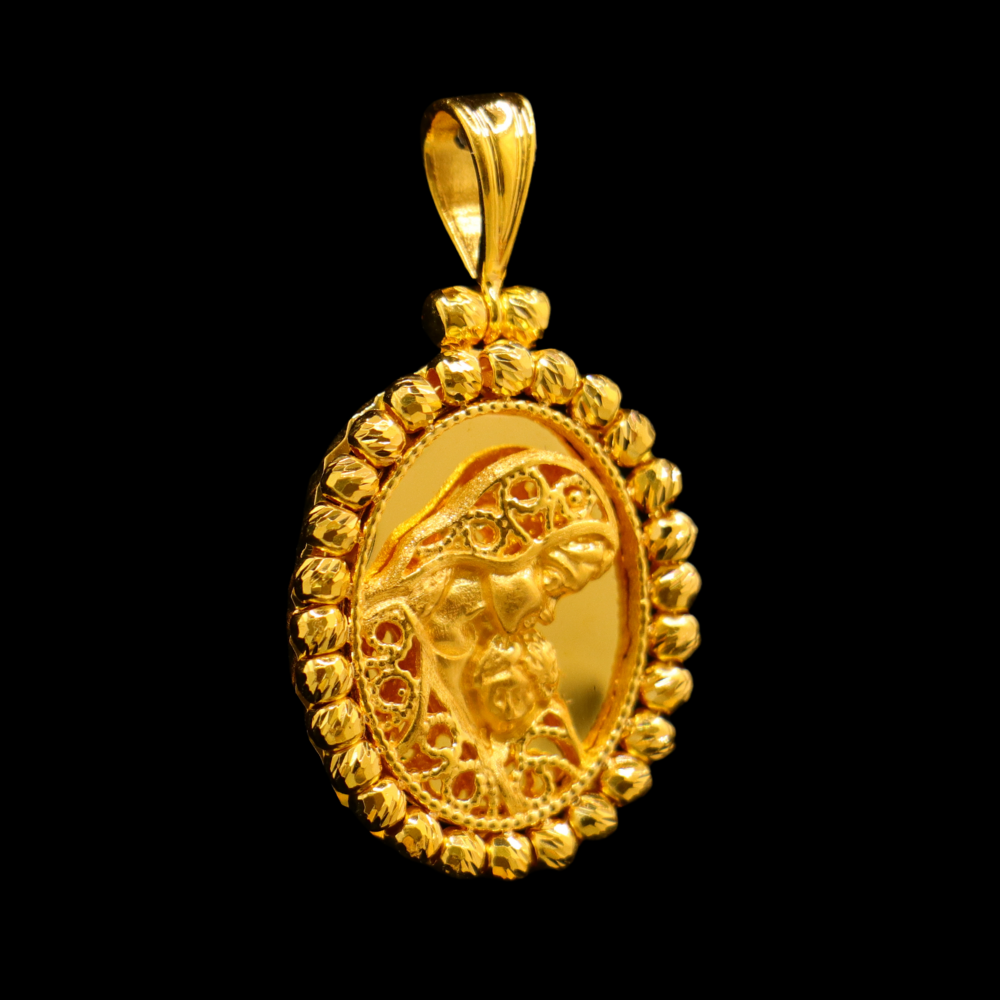 21K Gold Himo Pendant