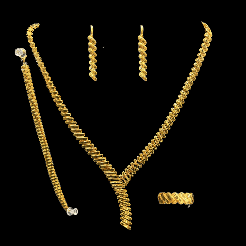 21K Gold Necklace Sets   