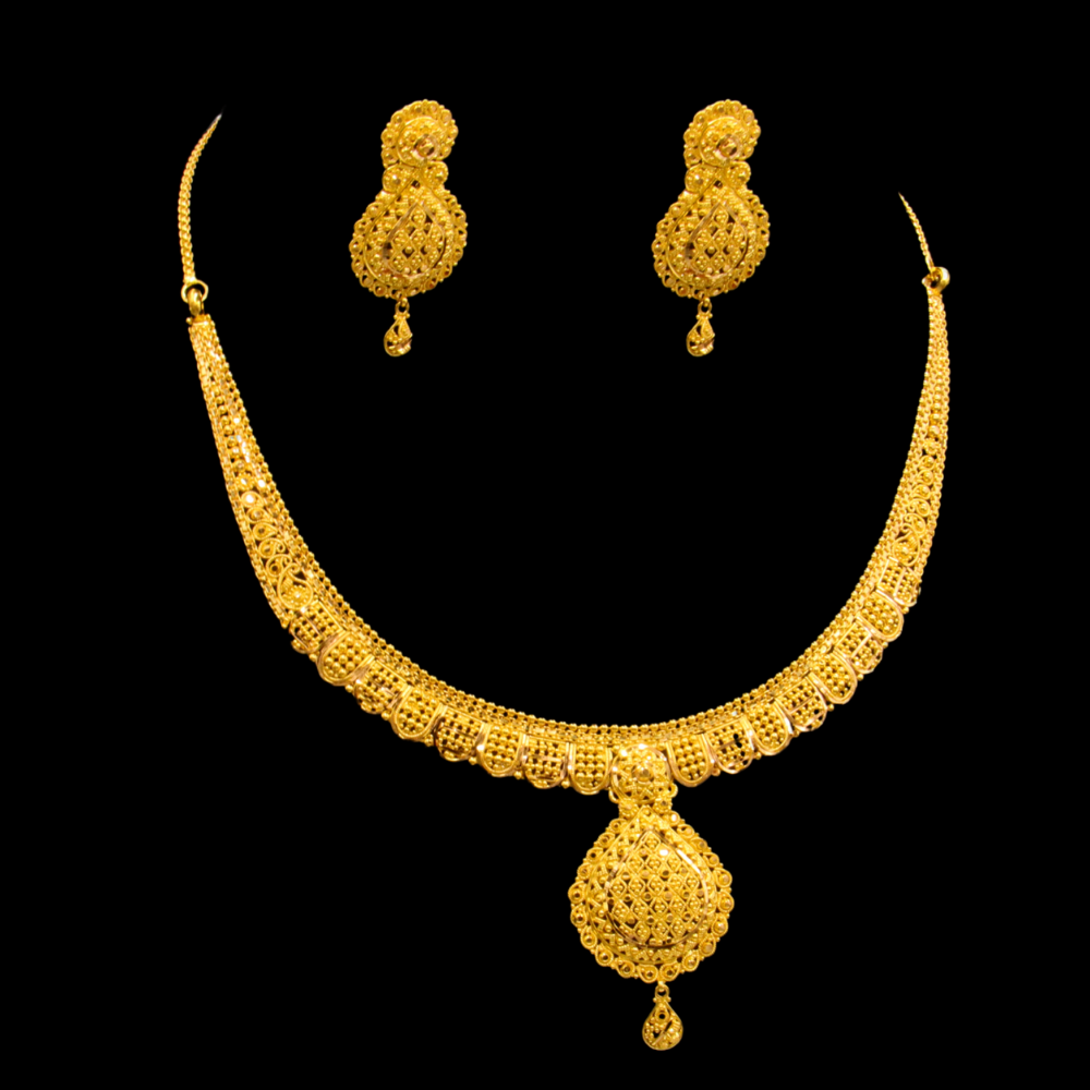 22K Gold Necklace Set