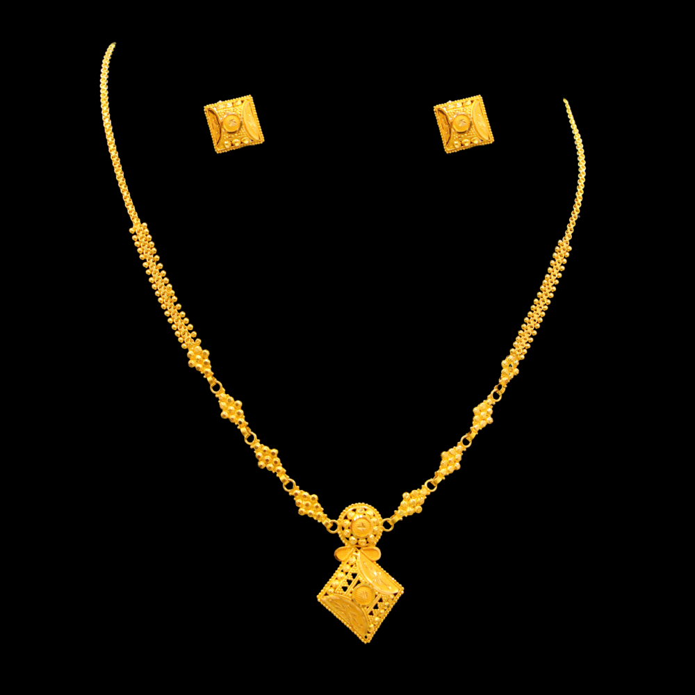 22K Gold Necklace Set