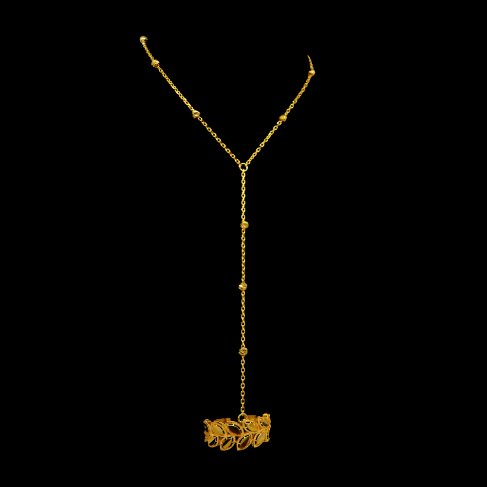 21K Gold Hand Bracelet   