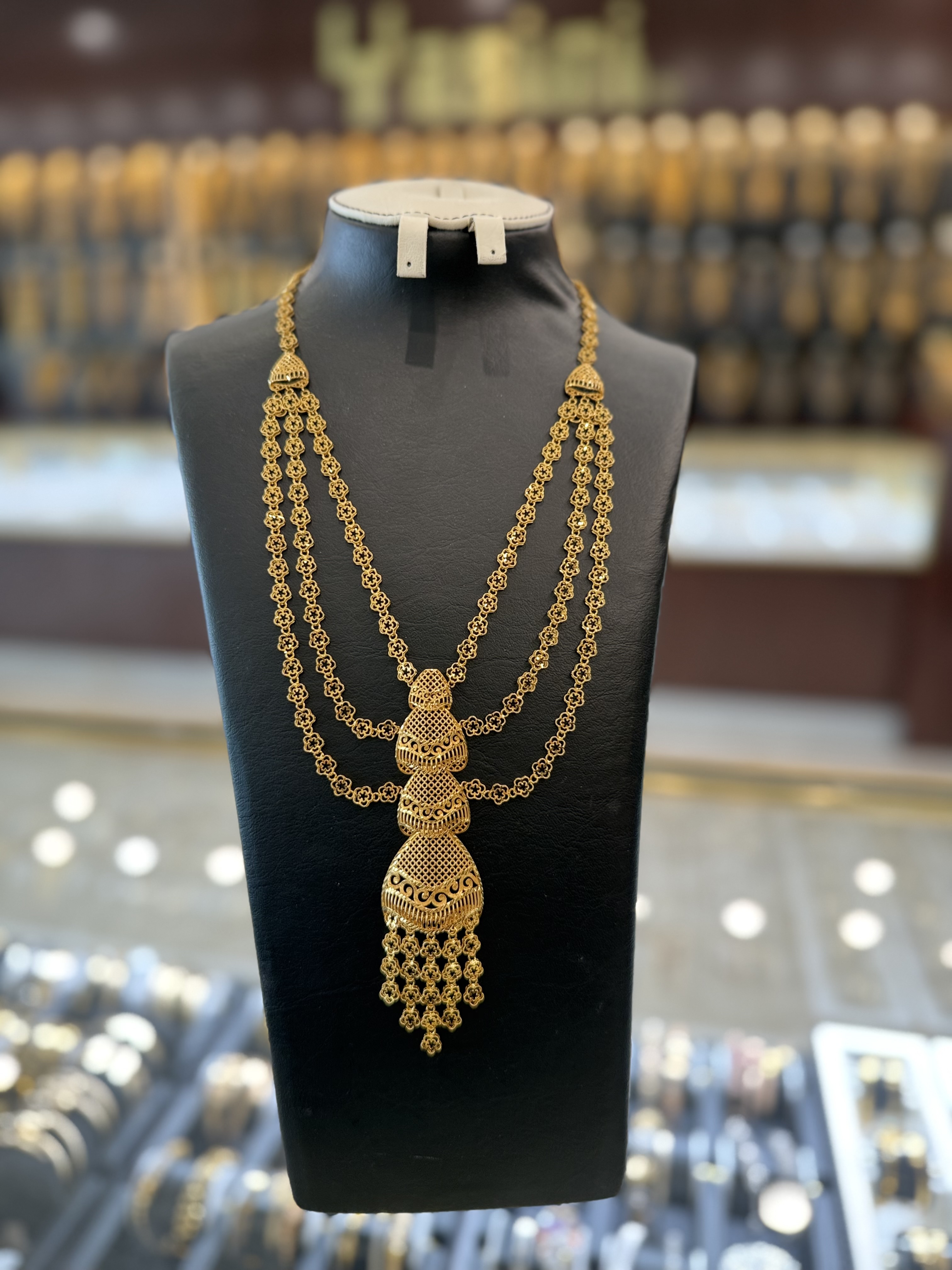 21K Gold Necklace Set 