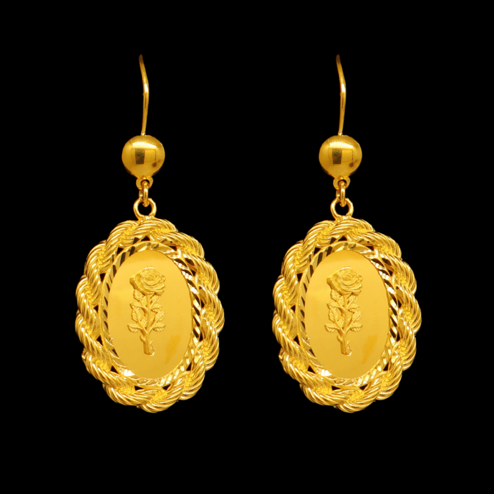 21K Gold Earrings   
