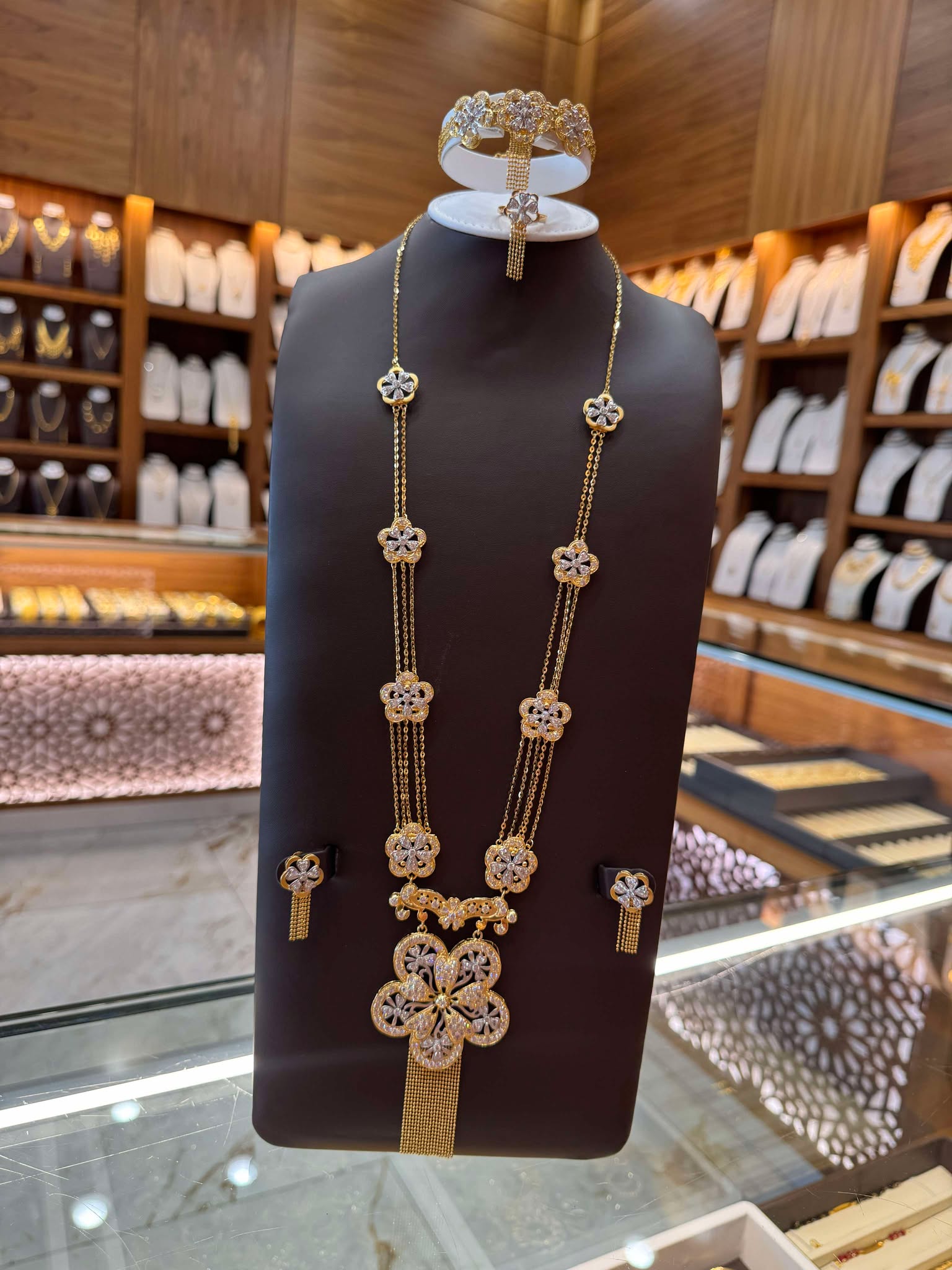 21K Gold Necklace Set