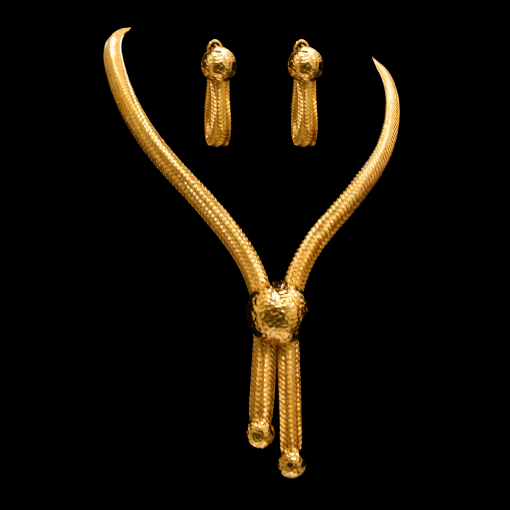 18K Gold Necklace Set   