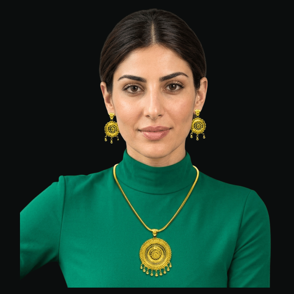 22K Gold Necklace Set  