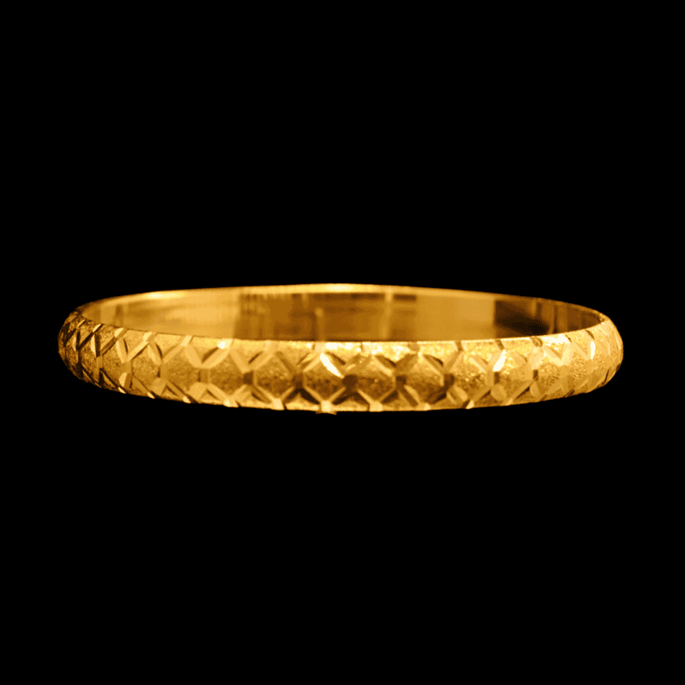 21K Gold Bangle Set OF 1 (S)